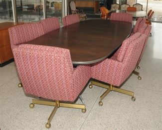 8 Stow Davis Paradigm Series Conference Chairs with Richard Schultz  Fabric 