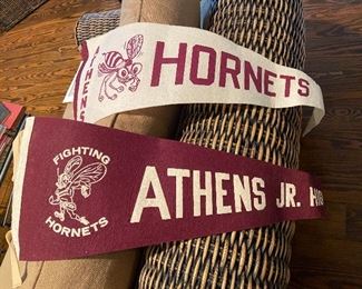 Vintage Athens Hornets Pennants