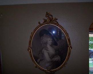 ORNATE GILT FRAME & PRINT