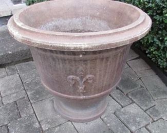 Pair cement with distressed finish garden urns. H 20”, Diameter 25”
$ 300