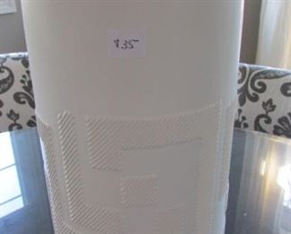 Cream ceramic vase. H 16 1/4" $35