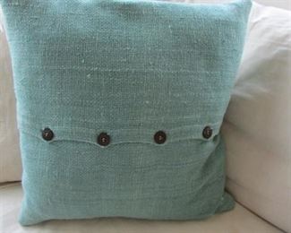 Two linen pillows. 19" x 19" $10 each