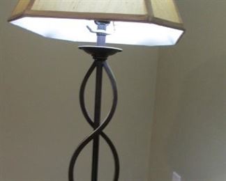 bronze finished table lamp. H 40" $35