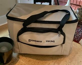 #63 Rolling Husqvarna Viking Machine Bag on Wheels $50.00
