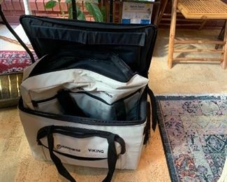 #63 Rolling Husqvarna Viking Machine Bag on Wheels $50.00