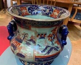 #68 Blue Ironstone Celadon Pottery $100.00