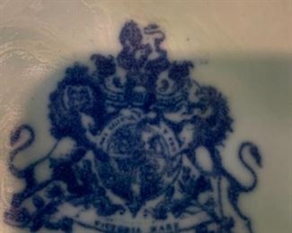 #68 Blue Ironstone Celadon Pottery $100.00