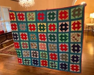 #77 Lap Quilt Scrappy - Through the Barn Door 77x63 $60.00