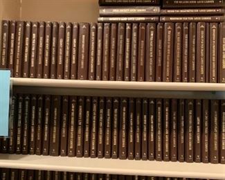 #94 99 Book Set of Leatherette Louis Lamour Books $500.00