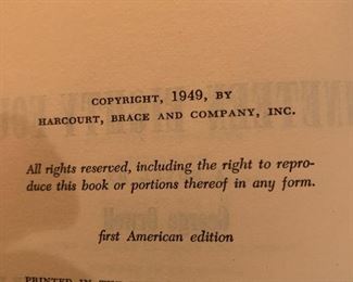 #96 Nineteen Eight-Four by George Owell - First Book of the Month Club Edition $20.00