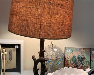 #126 Twig Lamp (missing finial) $30.00