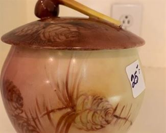 #136 Limoge Antique - Hand-Painted Humidor $25.00
