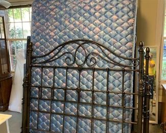 #139 Queen Iron Size Bed Frame w/matt/Box $275.00