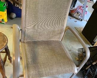 #156 Gray Patio Chairs (2) sold as a pair $20.00