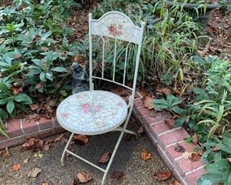 #177 Mosaic Seat & Back Outdoor Chair $40.00