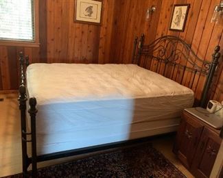 #139 Queen Iron Size Bed Frame w/matt/Box $275.00
