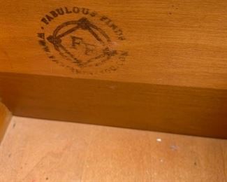 #204 sw fabulous finds 4 drawer chest white painted 40x18x32 $150.00