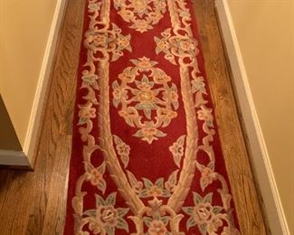 #206 rug 2 red chinese runners 2x8 $65 ea $130.00