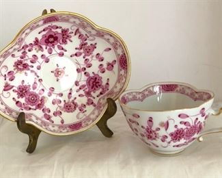LOVELY MEISSEN "PINK INDIAN BERRY" TEACUP