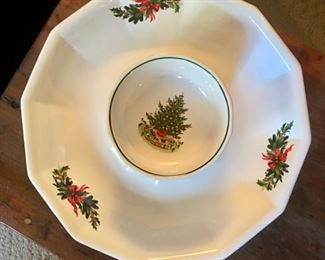 Christmas serving pieces