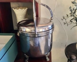 Silver plate ice bucket