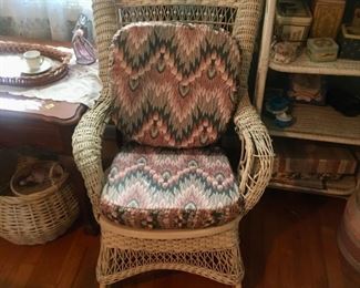 wicker rocker