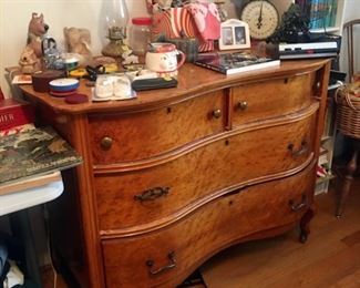 vintage serpentine dresser