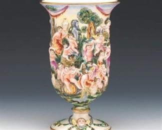  Large Capodimonte Vase 