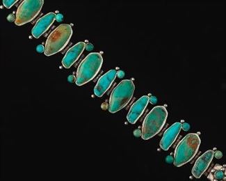 Barse Sterling Silver and Turquoise Bracelet 