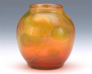 A Small Tiffany Favrile Glass Vase 