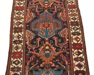 Antique Fine Hand Knotted Bakhtiari Carpet , ca. 1920s 