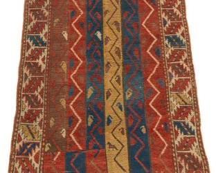 Antique handKnotted Pictorial Kazak, ca. Early 20th Century 