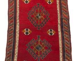 Antique Very Fine Hand Knotted Turkish Village Carpet, ca. 1920s 