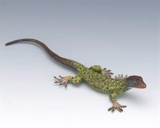Austrian Cold Painted Bronze Lizard 
