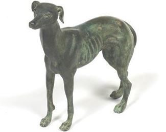 Bronze Figure of Whippet