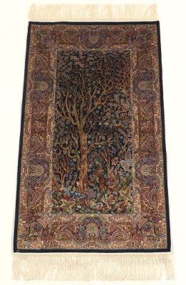 Extra Fine Hand Knotted Tree of Life Bamboo Silk Carpet 
