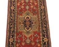 Fine Hand Knotted Heriz Serapi Runner 