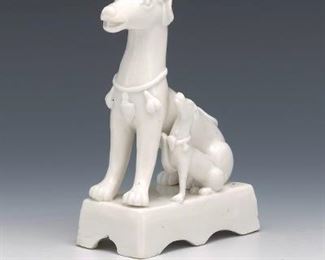 Kangxi Blanc de Chine Dog 