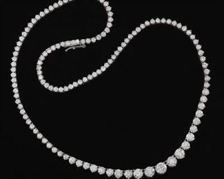 Ladies Diamond Rivier Necklace 