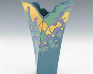 MidCentury Modern Rosenthal Porcelain Vase, Design by JeanClaude de Crousaz