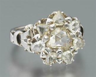 Rose Cut Diamond Ring 