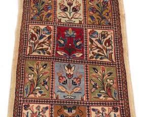 SemiAntique Fine Hand Knotted Garden Tile Sarouk Carpet 