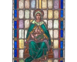 Stained Glass Window of Mary