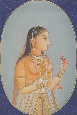 Three Framed Indian Paintings on Silk