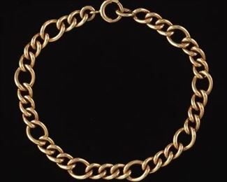 Tiffany Co. Gold CurbLink Bracelet 