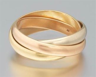 Trinity Les Must de Cartier TriColor 18k Gold Intertwined Bands 
