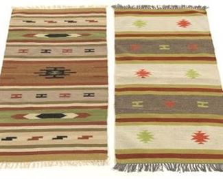 Two Hand Knotted Kilim Carpets 