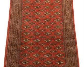 Very Fine Hand Knotted Bukhara Turkoman Carpet 
