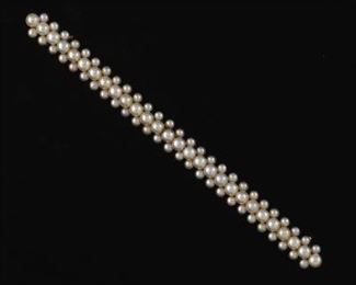 Victorian Gold and Seed Pearl Bar Pin 