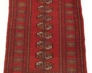 Vintage Fine Hand Knotted Turkoman Carpet 